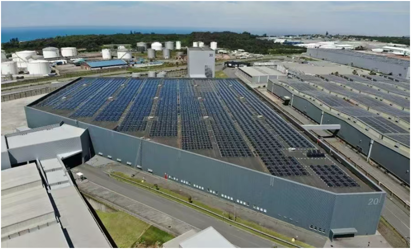 晶科能源Tiger Neo組件助力南非奔馳工廠打造最大規(guī)模屋頂光伏項(xiàng)目