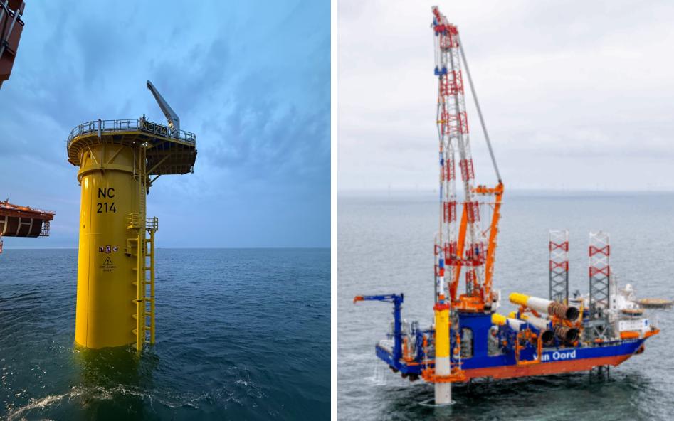 德國Nordseecluster海上風電項目完成首個渦輪機基礎(chǔ)安裝