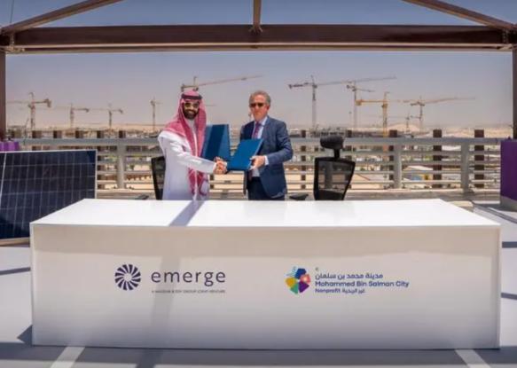馬斯達(dá)爾和法國(guó)電力公司的 Emerge 與沙特米斯克城簽署長(zhǎng)期太陽能協(xié)議
